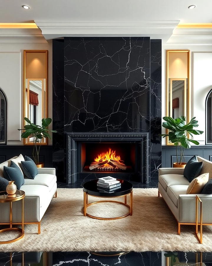 Luxurious Appeal with Black Marble