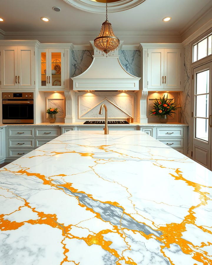 Luxurious Calacatta Gold Marble