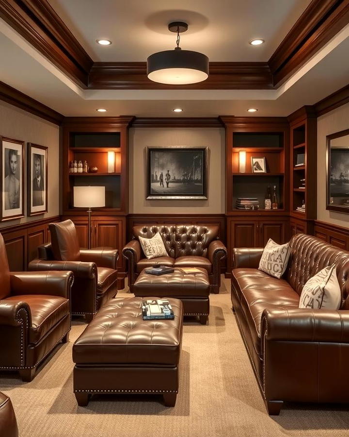 Luxurious Leather Lounge