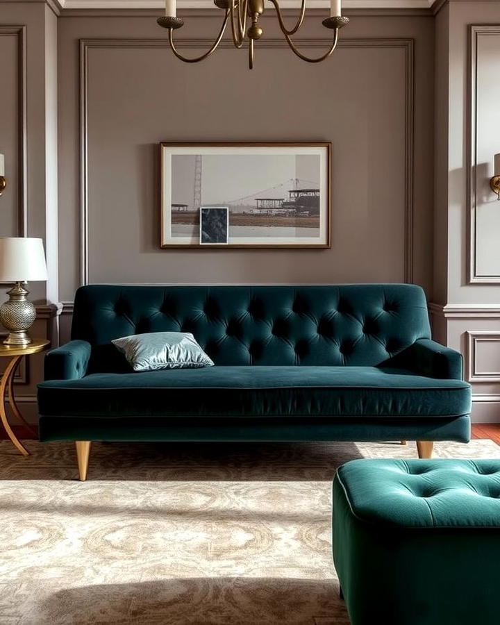 Luxurious Velvet Futon for a Touch of Elegance