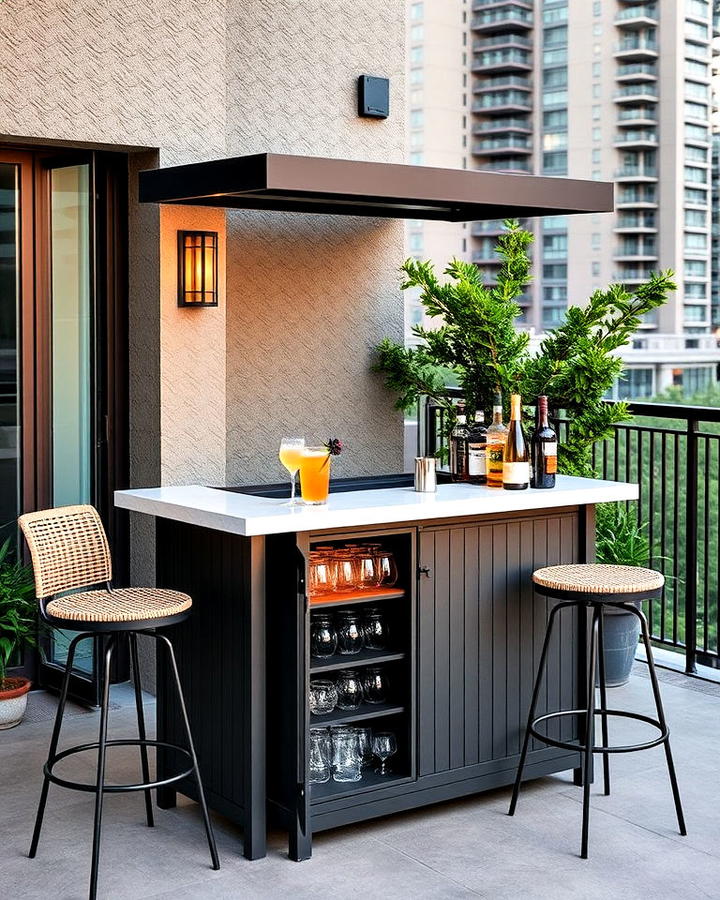 Luxurious Outdoor Bar Counter