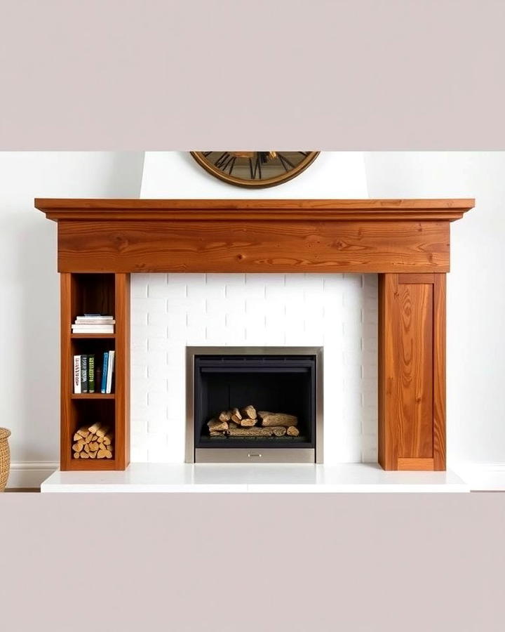 Mantel with Built In Storage