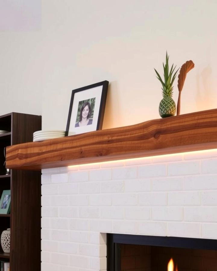 Mantel with Integrated Lighting