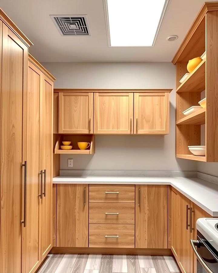 Maple Cabinets with Open Shelving 2