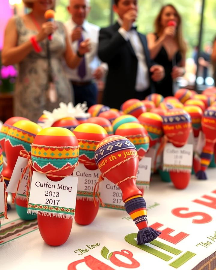 Maracas as Wedding Favors