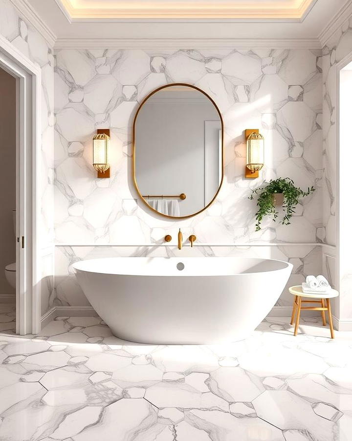 Marble Hexagon Tiles for Luxury