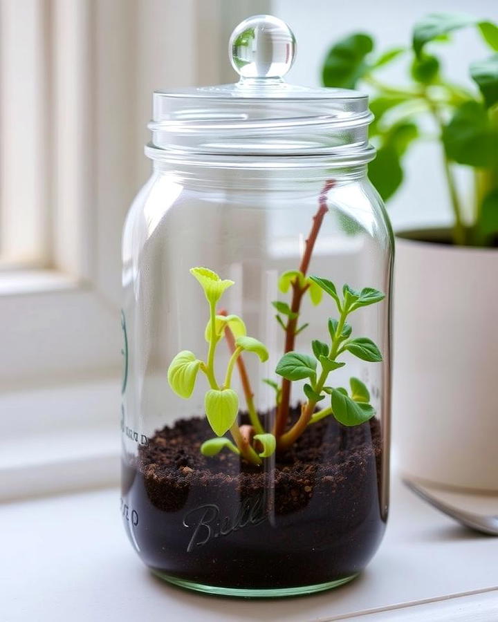 Mason Jar Greenhouse