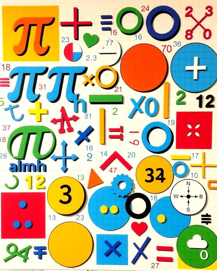 Mathematical Symbols Collage