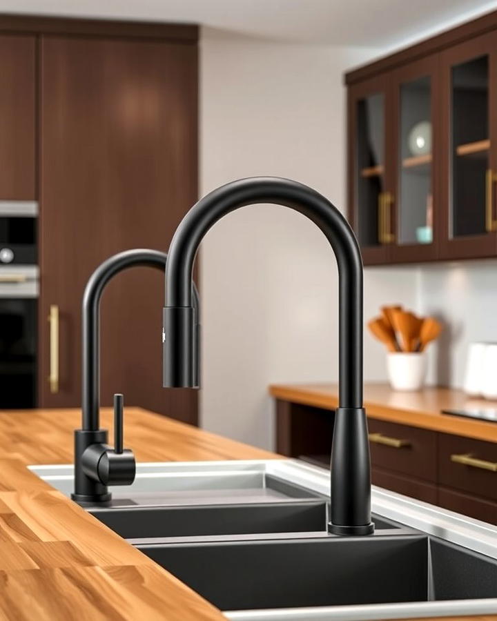 Matte Black Faucets