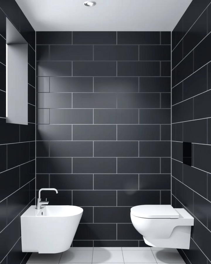 Matte Black Tiles for a Modern Look