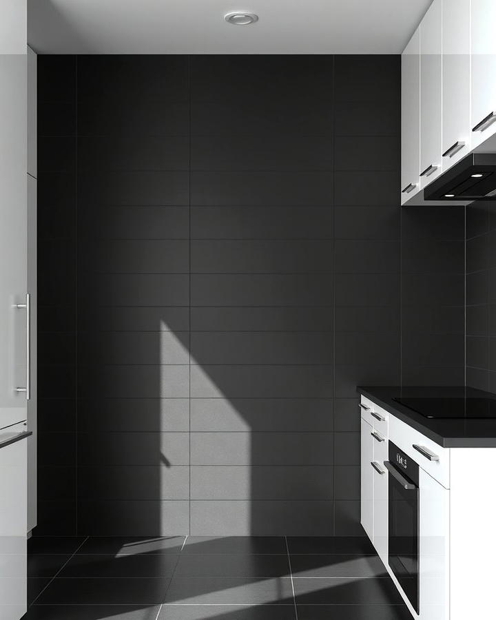 Matte Black Tiles for a Sleek Finish