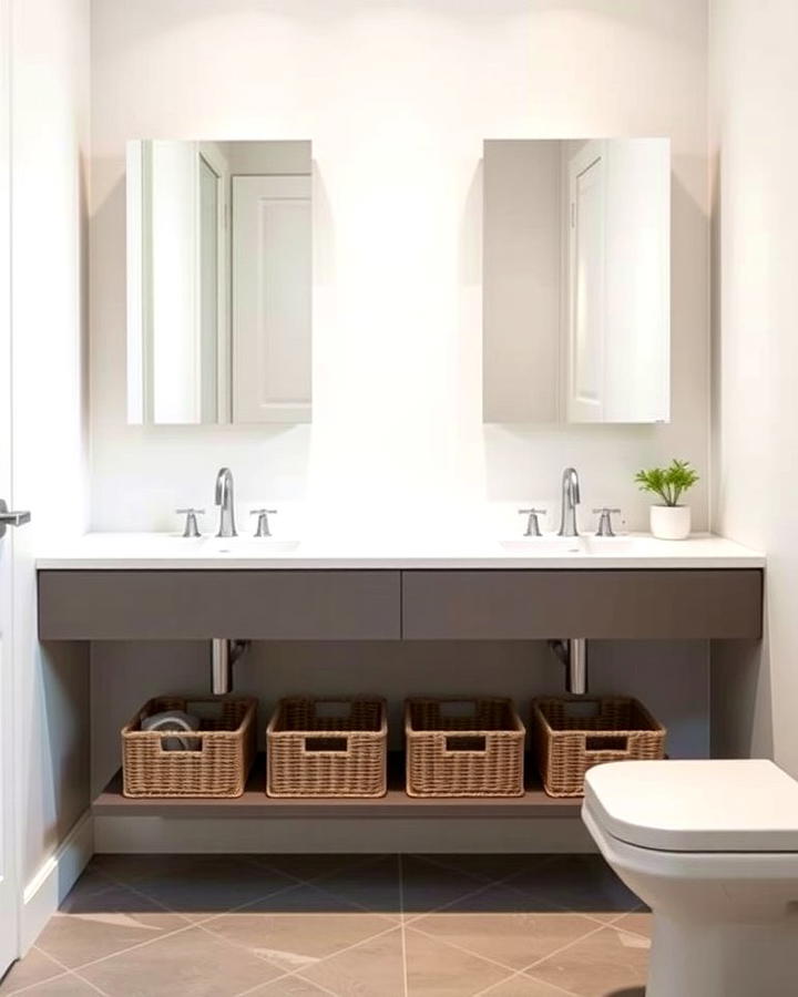 Maximize Space with Floating Vanities