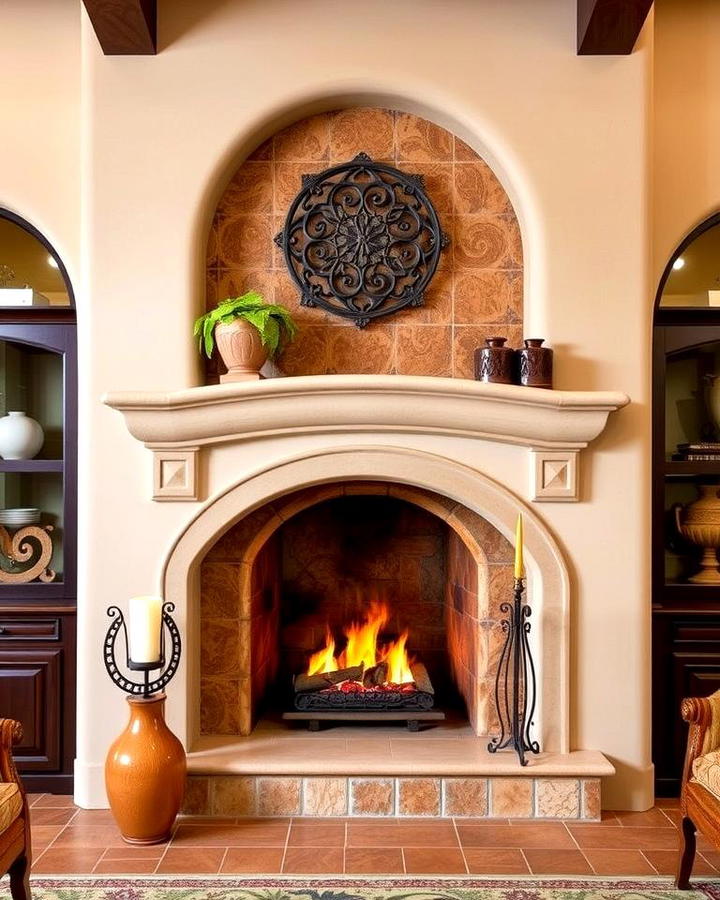 Mediterranean Fireplace