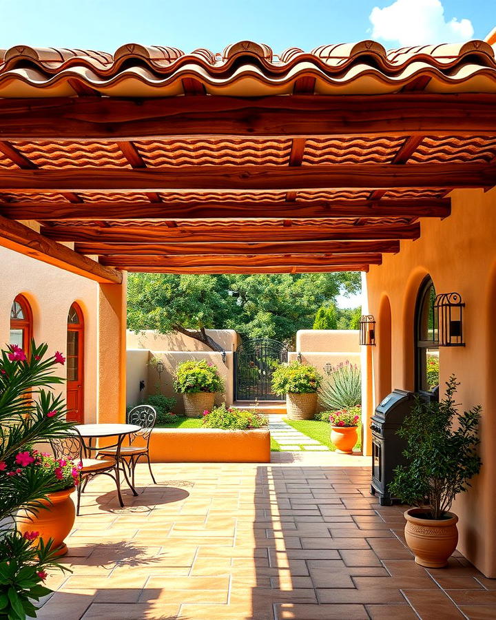 Mediterranean Inspired Tiled Roof