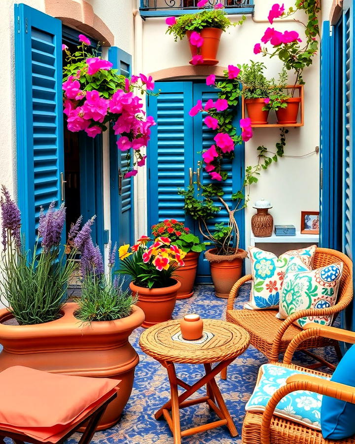 Mediterranean inspired Décor French Balcony