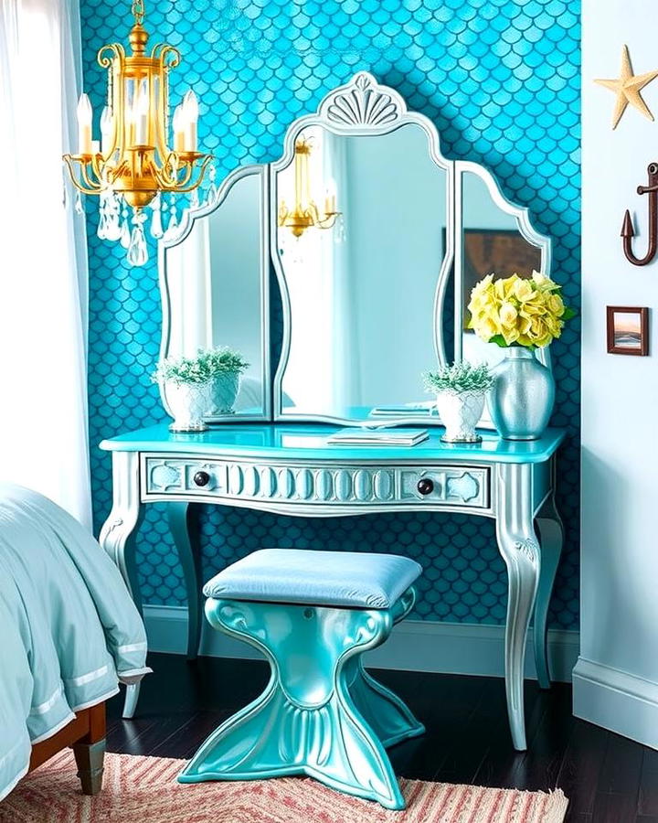 Mermaid Inspired Vanity