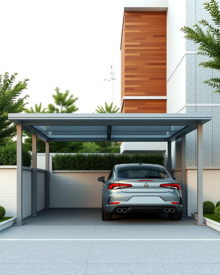 Metal Frame Car Porch