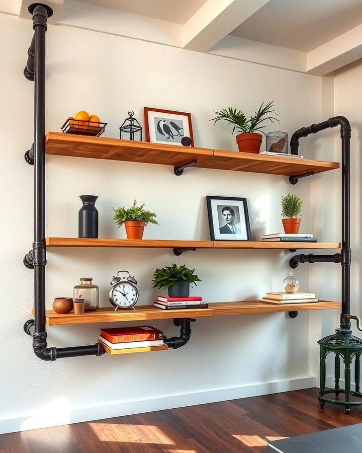 Metal Pipe Shelving