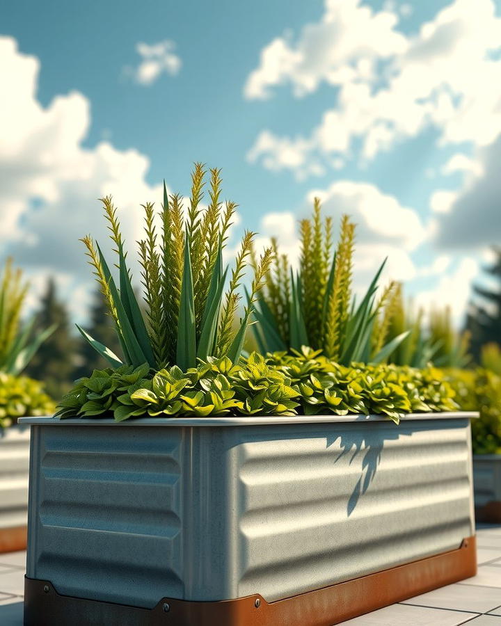 Metal Trough Garden Beds