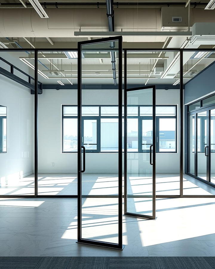 Metal and Glass Room Dividers