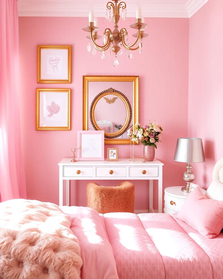 Metallic Accents for Barbie Room