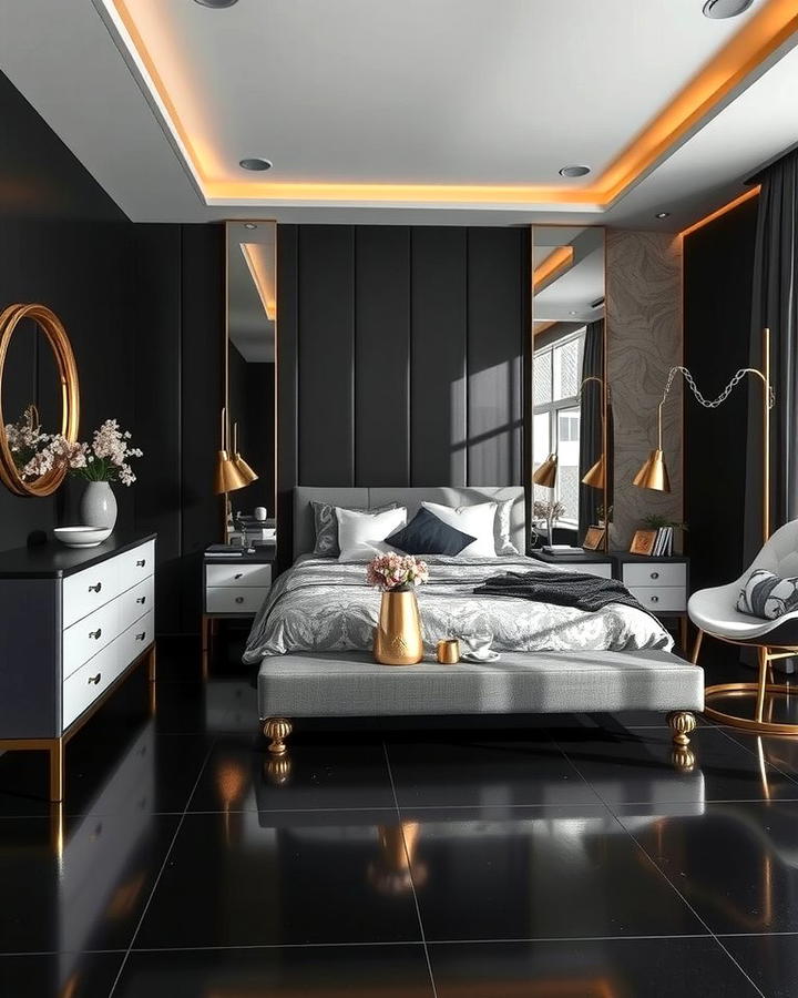 Metallic Accents for Glamour