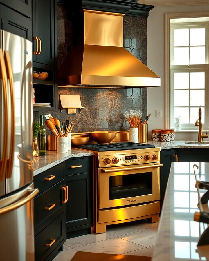 Metallic Gold Appliances for an Opulent Touch