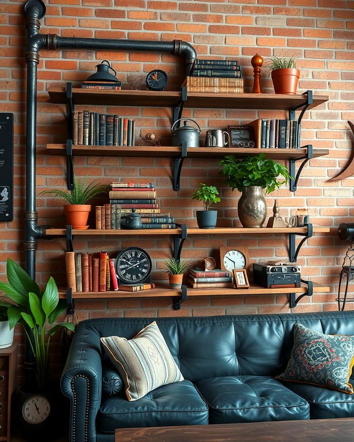 Metallic Pipe Shelving