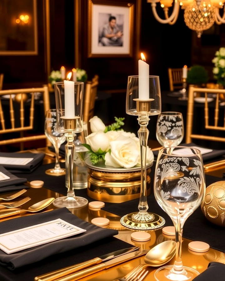 Metallic Table Settings