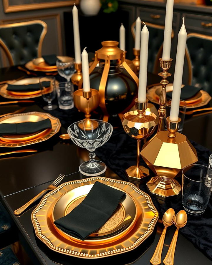 Metallic Tableware and Decor