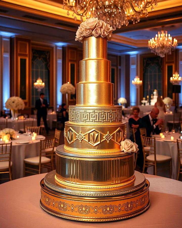 Metallic Wedding Cakes