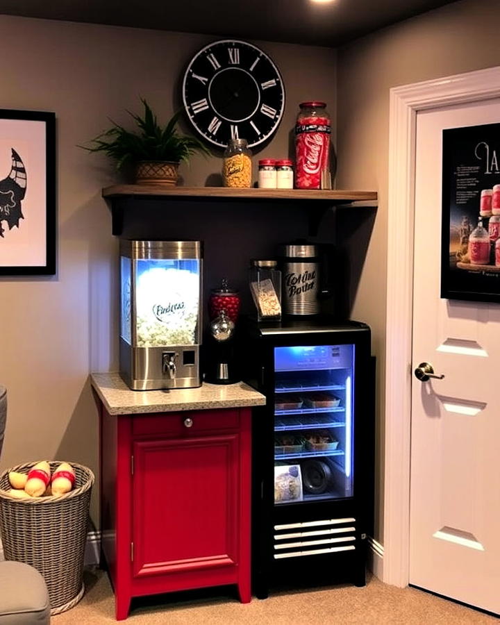 Mini Concession Snacks Stand for Basement