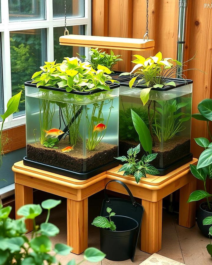 Miniature Aquaponics System