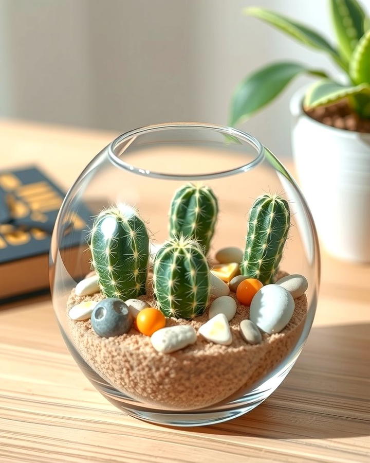 Miniature Cactus Terrarium