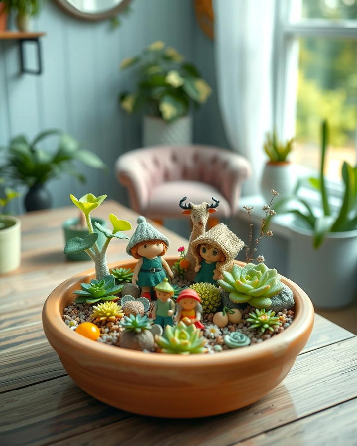 Miniature Fairy Gardens for Whimsy