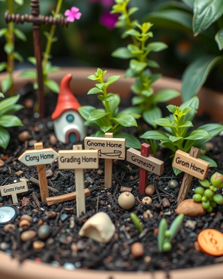 Miniature Garden Signs