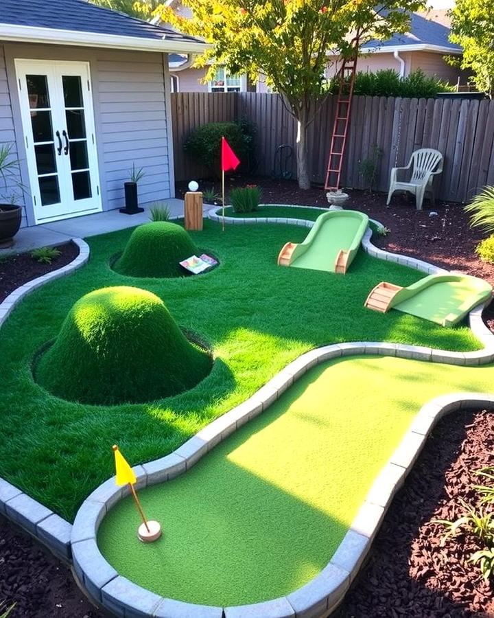 Miniature Golf Setup