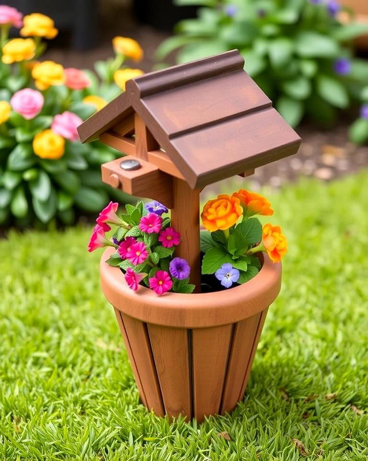 Miniature Wishing Well Planter