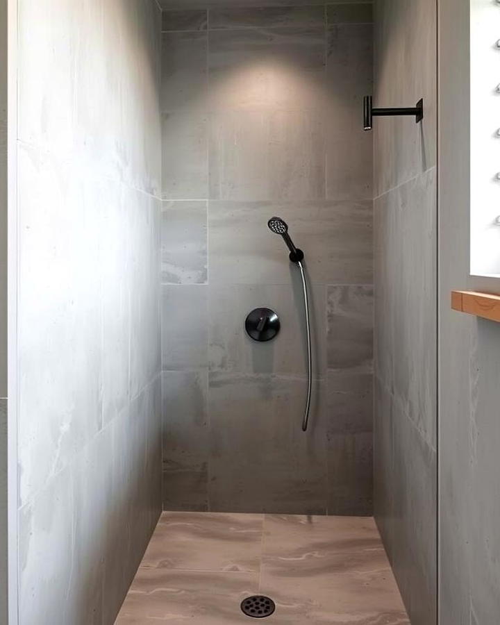 Minimalist Concrete Showers