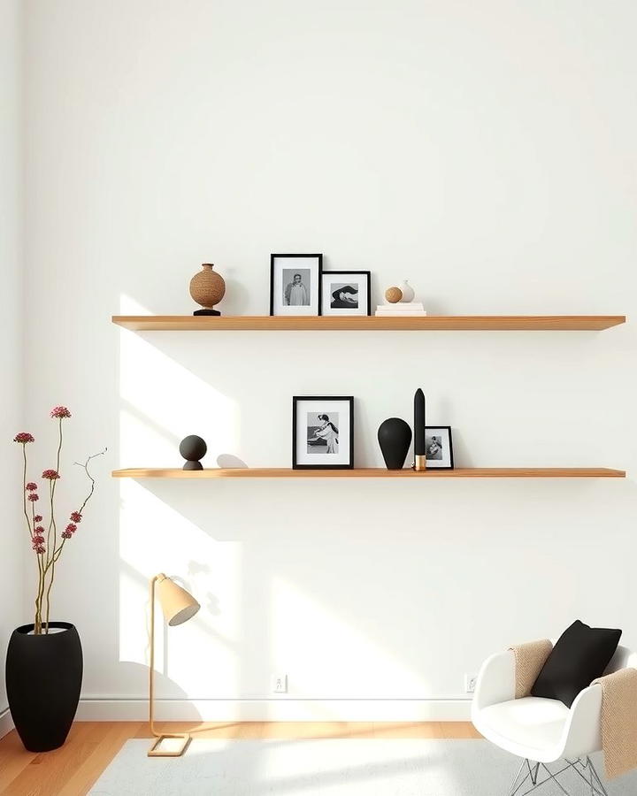 Minimalist Floating Shelves for a Clean Look