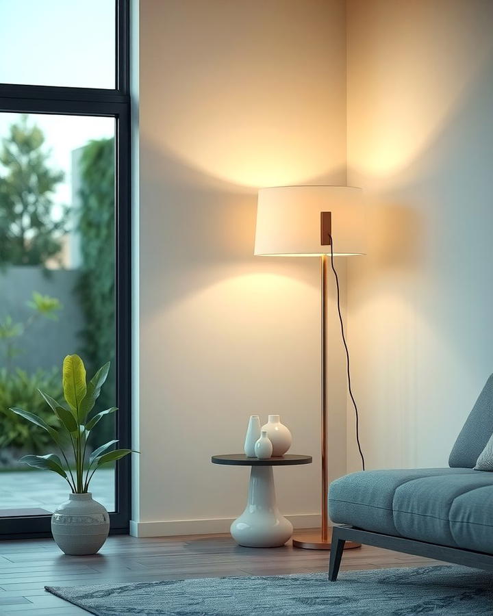 Minimalist Floor Lamp Corner