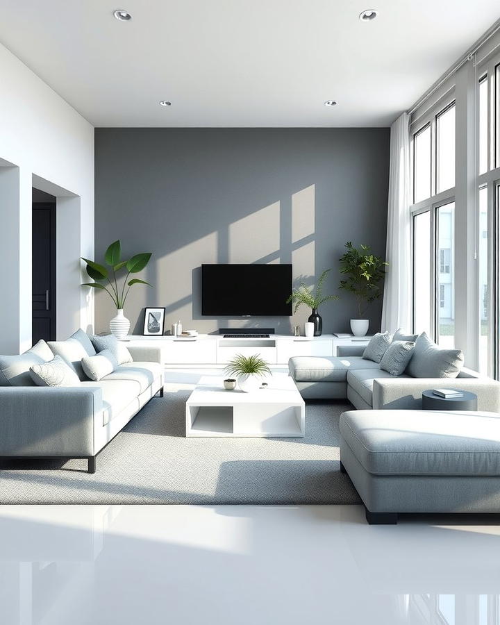 Minimalist Grey and White Furniture