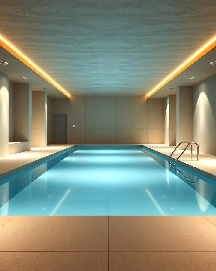 Minimalist Indoor Pool Design