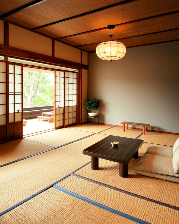 Minimalist Japanese Tatami Room