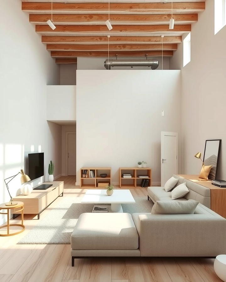 Minimalist Loft Living Space