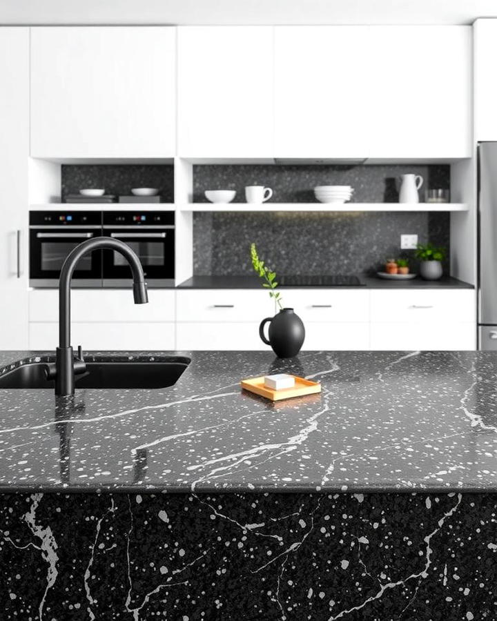 Minimalist Monochrome Terrazzo Designs