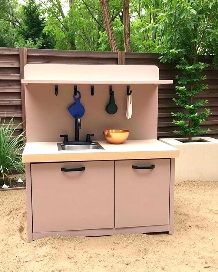 Minimalist Mud Kitchen