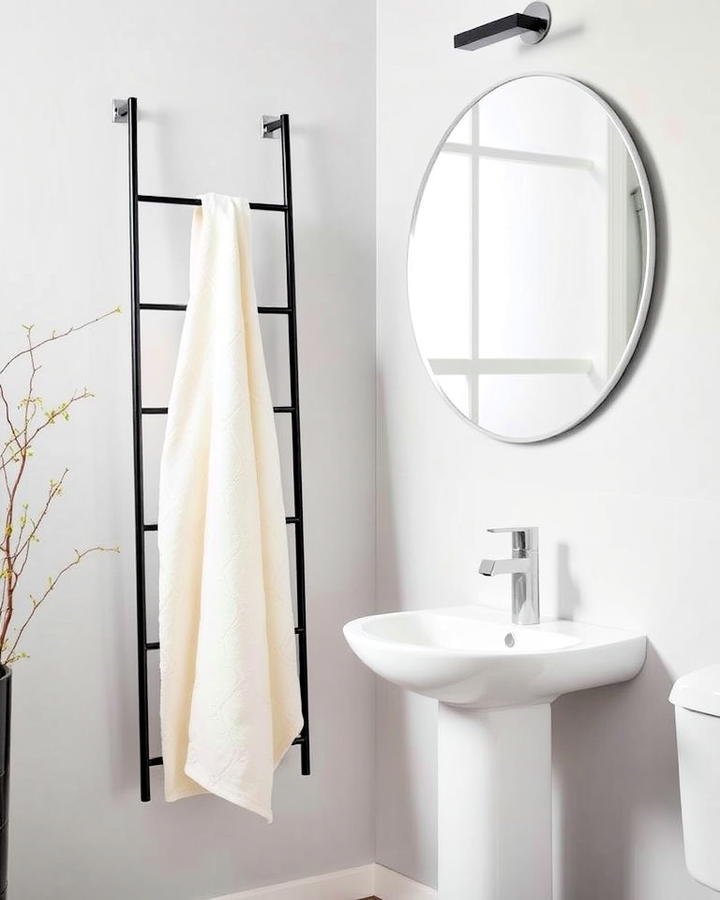 Minimalist Towel Rack for Hallway Bathroom