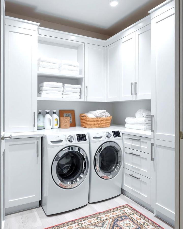 Minimalist White Cabinets