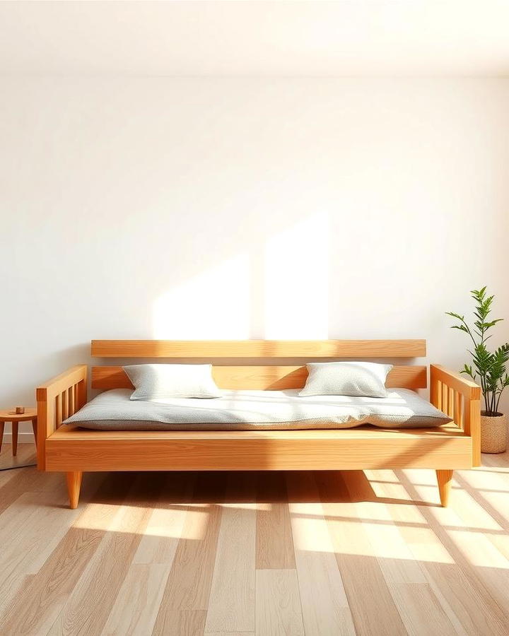 Minimalist Wooden Futon Frame